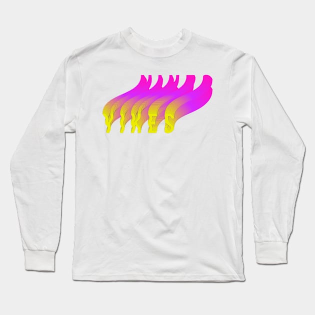 yikes,colorful Fun Long Sleeve T-Shirt by diprod